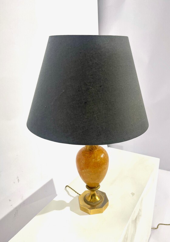 L 286 AG Lamp resin Fractal ambre by Pierre Giraudon 