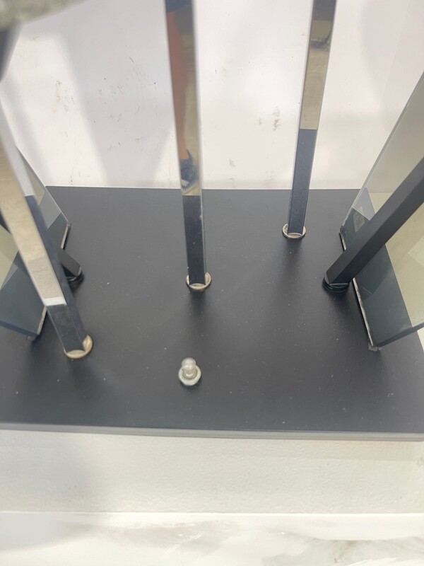 L 287 AG Lamp lucite glass and chrom from 1970