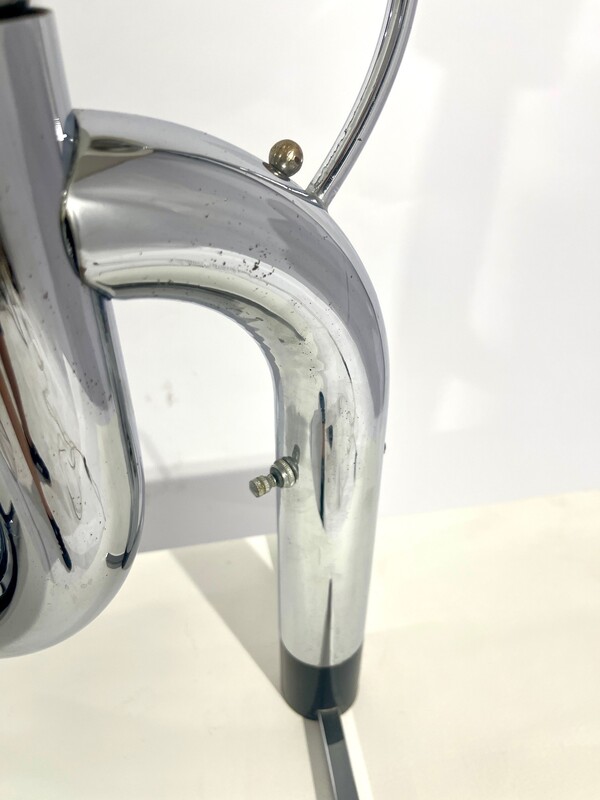 L 288 AG Lamp chrome and opalin glass from 1970