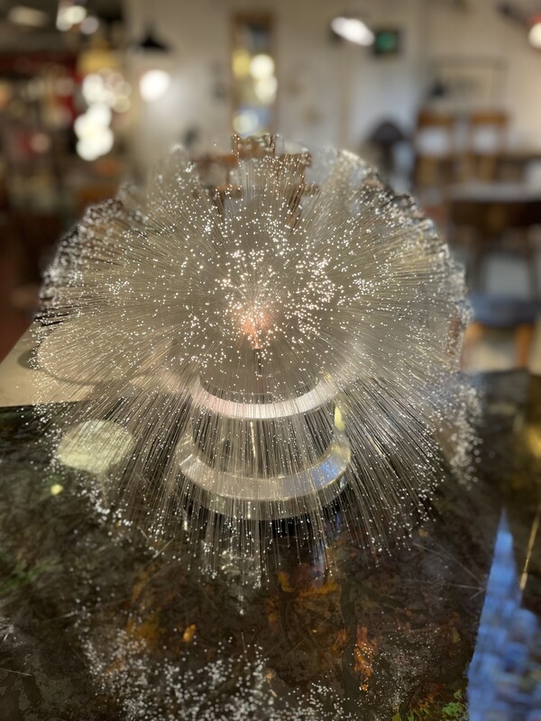 L 294 RR fiber optic glass lamp