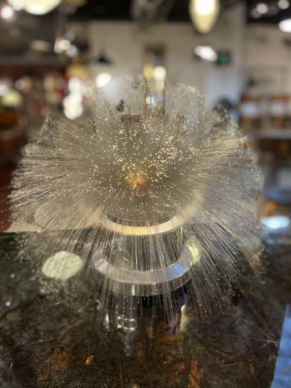 L 294 RR fiber optic glass lamp