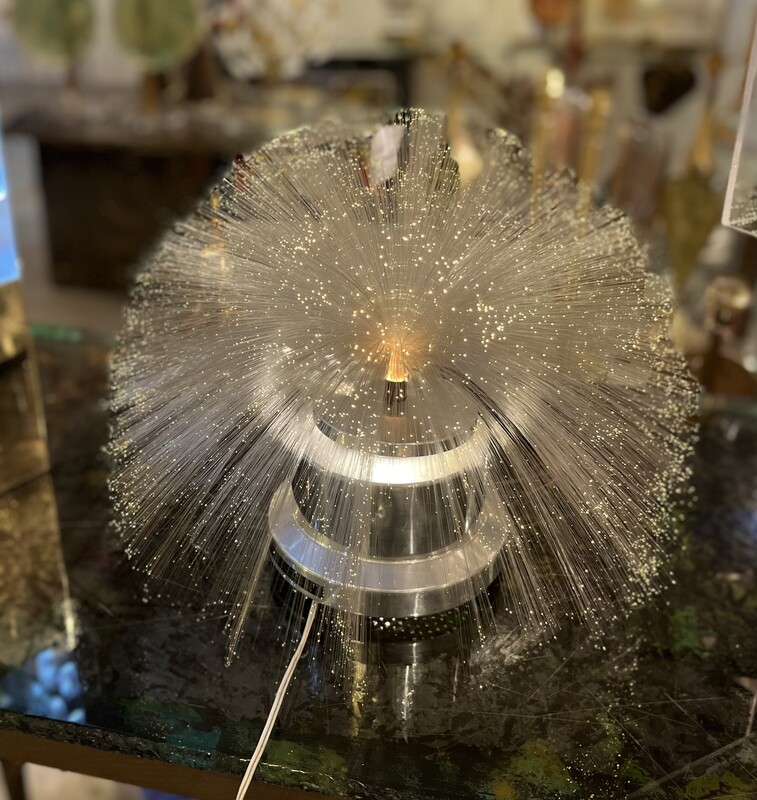 L 294 RR fiber optic glass lamp