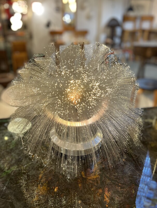 L 294 RR fiber optic glass lamp