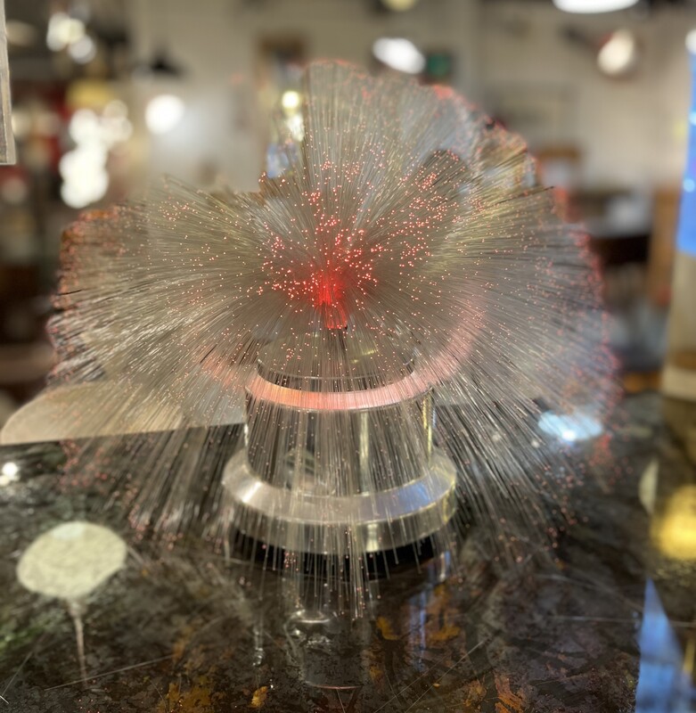 L 294 RR fiber optic glass lamp