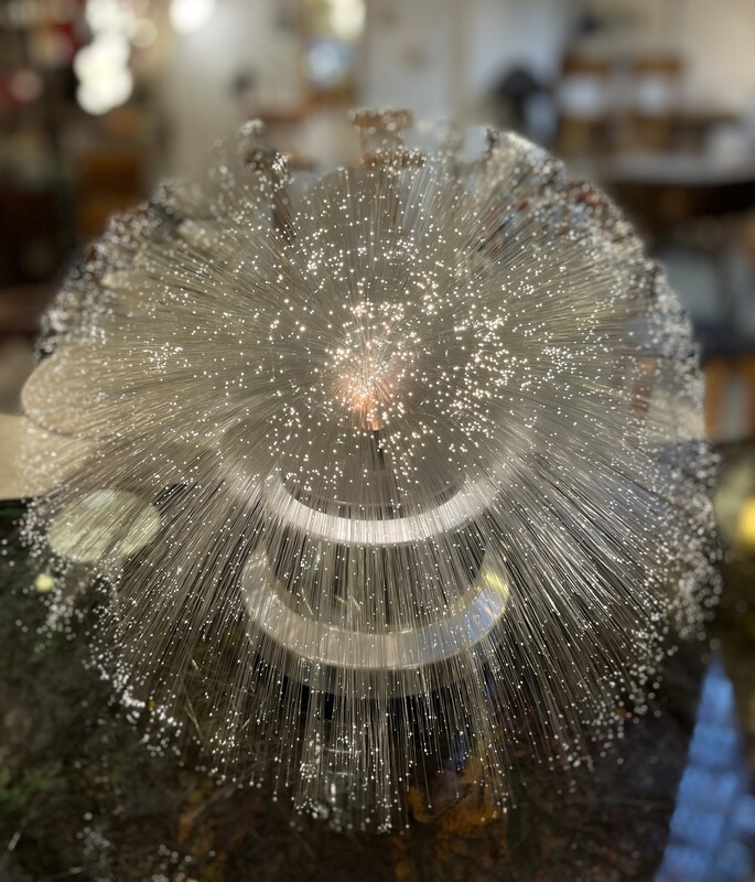 L 294 RR fiber optic glass lamp