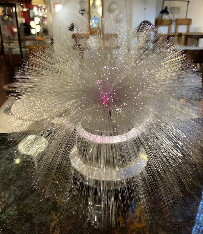 L 294 RR fiber optic glass lamp