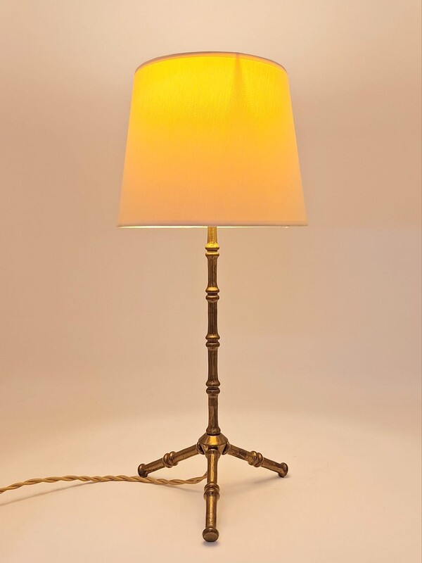 L 306 JD/RC brass table lamp att to Jacques Adnet 