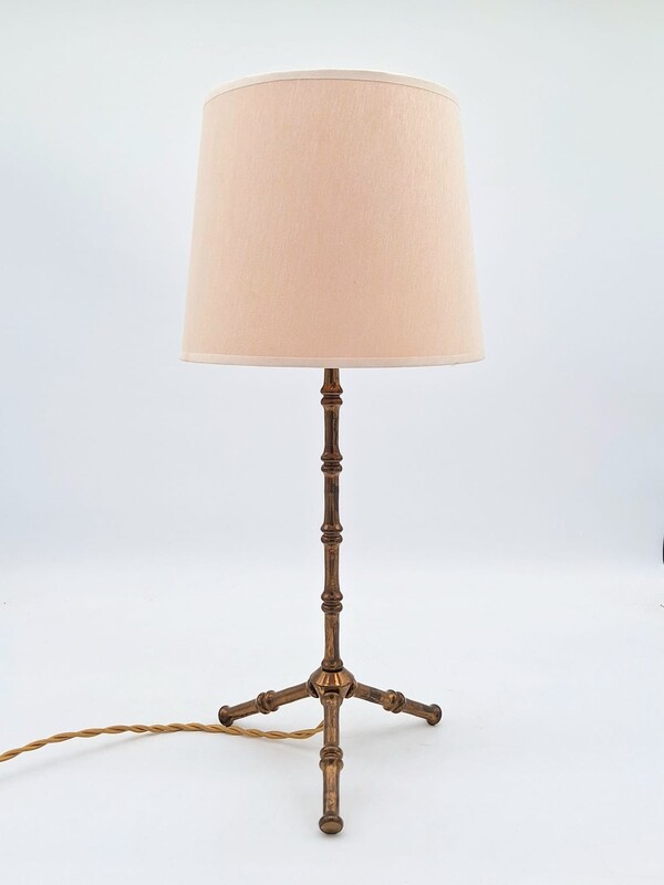 L 306 JD/RC brass table lamp att to Jacques Adnet 
