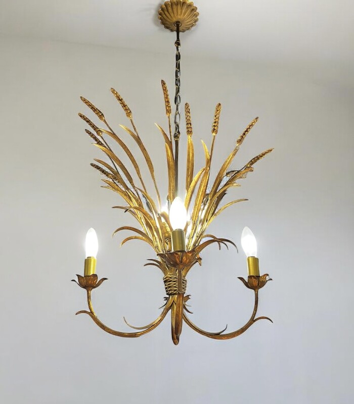 L 353 AG Hollywood Regency chandelier by Robert Goossens 