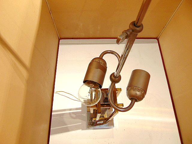 L 394 JC Lampe à poser chrome et laiton doré Willy Daro