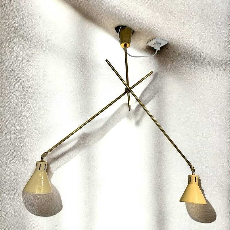 L 462 AG chandelier Italy mod dépose Ca 1950