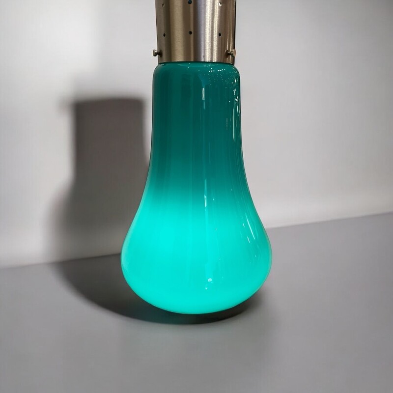 L 464 APO  Turquoise Birillo Table Lamp from Mazzega