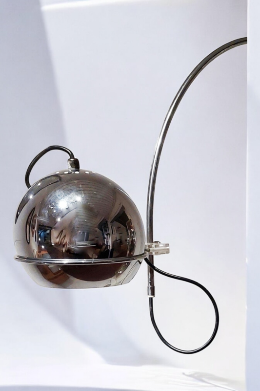 L 464 JC Space age chrome floor lamp Italy 1970s 