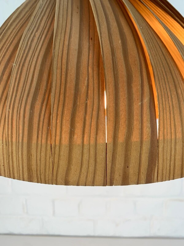 L 467 JB Pendant Lamp made of Pine Wood Design by Hans-Agne Jakobsson Manufactured by Markaryd in Sweden