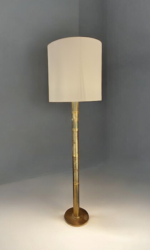 L 478 JFC patined brass floor lamp 