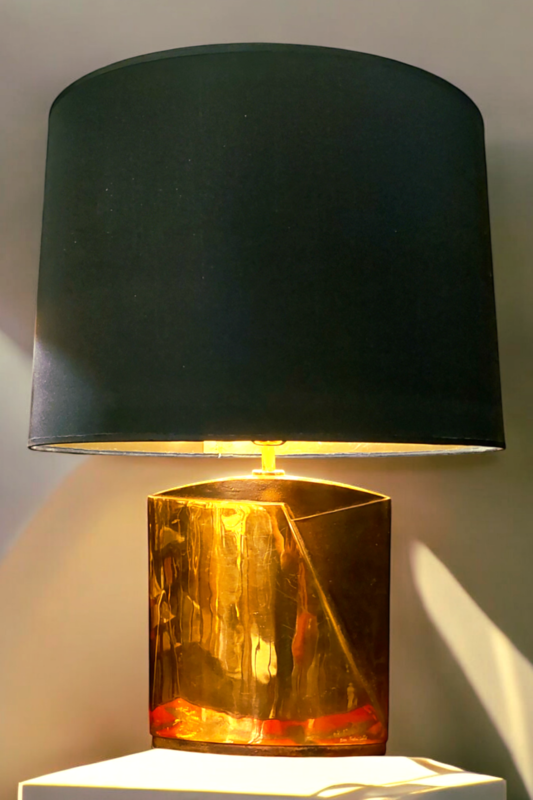 L 484 JC Bronze table lamp by Esa Fredigolli, Italy 1980s