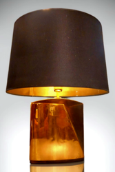 L 484 JC Bronze table lamp by Esa Fredigolli, Italy 1980s