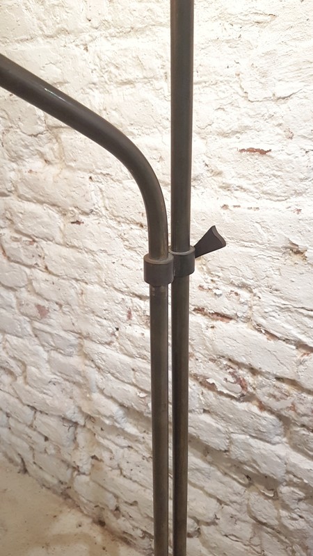 L 485 JC Brass adjustable floor lamp 1950s