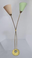 L 485 JD/RC Midcentury floor lamp from the 50’s with yellow porcelain base 