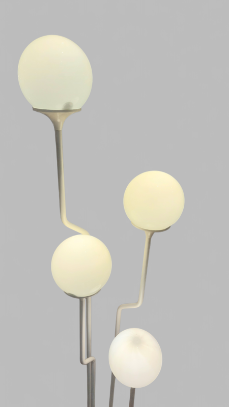 L 494 JC Space age floor lamp by Reggiani, Italy 1970s 