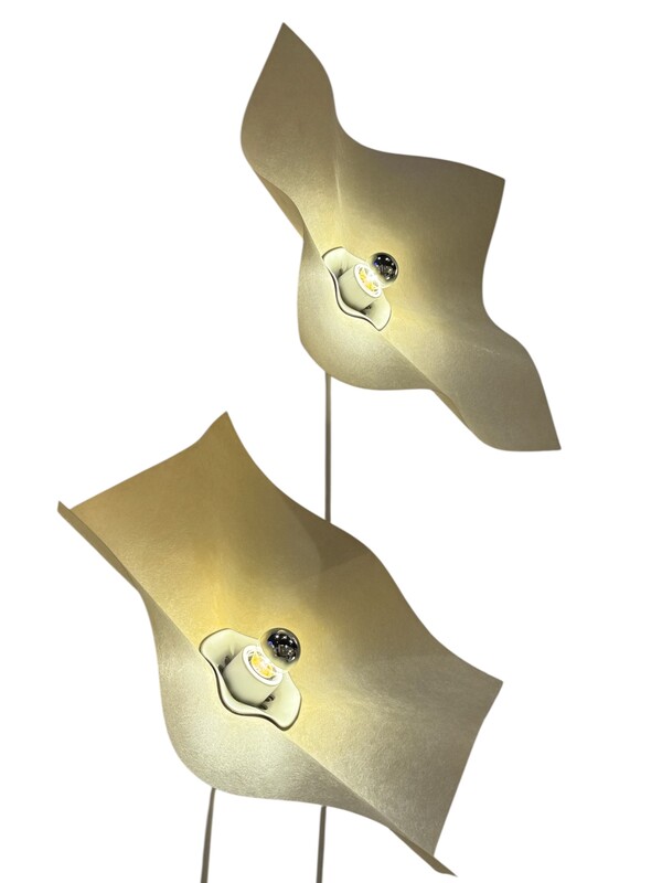 L 496 AV Area 160 and 210 Floor lamps by Mario Bellini for Artemide, Italy 1960's
