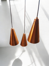L 498 JC Set hanging lamps by Hans Ange Jakobsson for Markaryd 1960s 