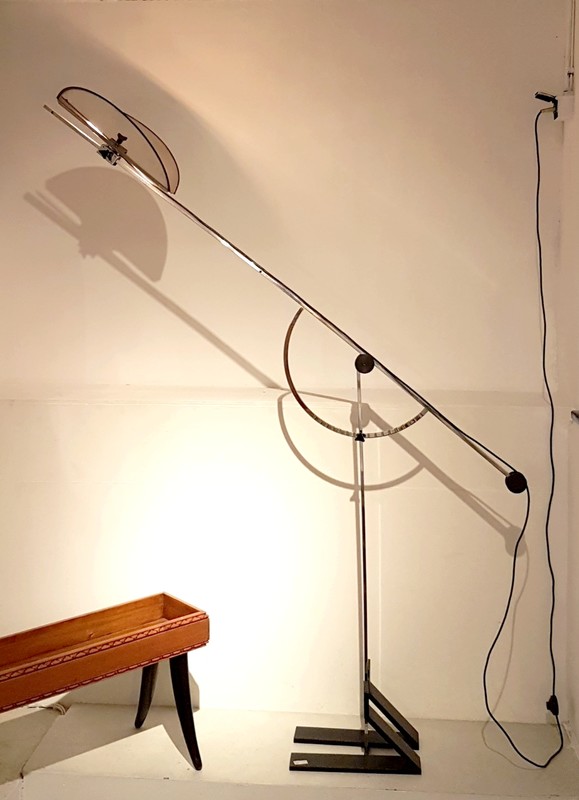 L 507 RD Space age adjustable floor lamp 1970s
