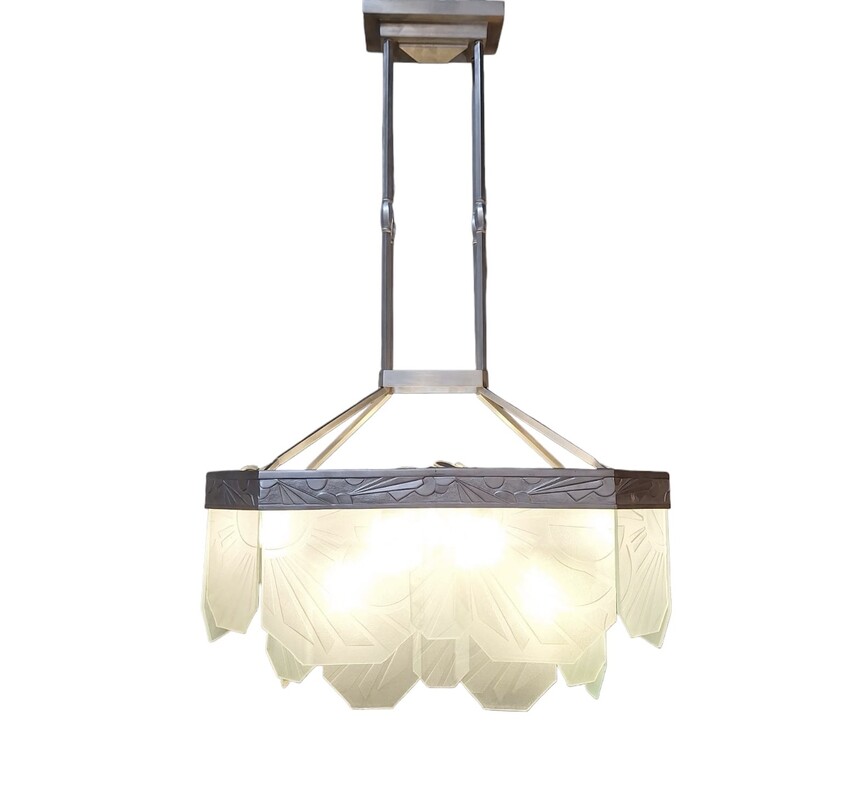 L 510 APO art deco chandelier, 1930’s