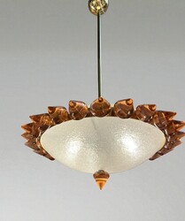 L 512 AG large glass chandelier 