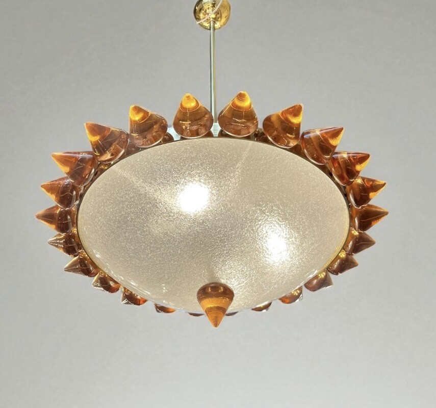 L 512 AG large glass chandelier 