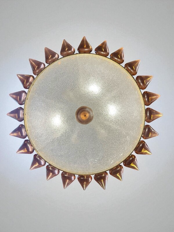 L 512 AG large glass chandelier 