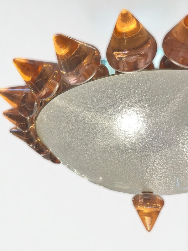 L 512 AG large glass chandelier 