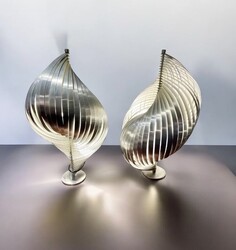L 516 CW pair of Henri Mathieu lamp, 1970’s