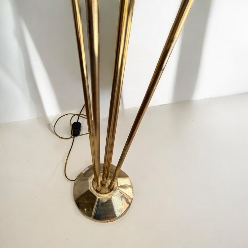 L 520 AG Rare Lamp Floor in brass and directional lighting 1970’s