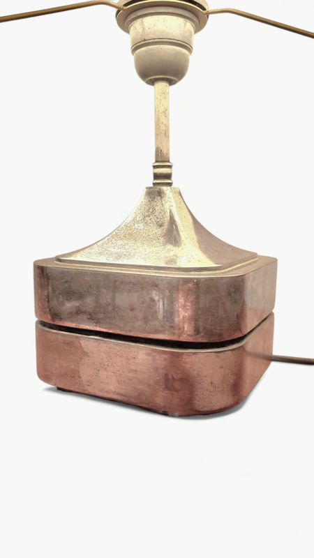 L 520 JC Space age silver plate table lamp, France 1970s