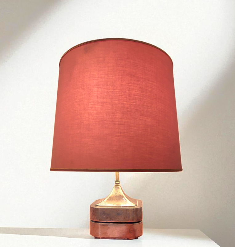 L 520 JC Space age silver plate table lamp, France 1970s