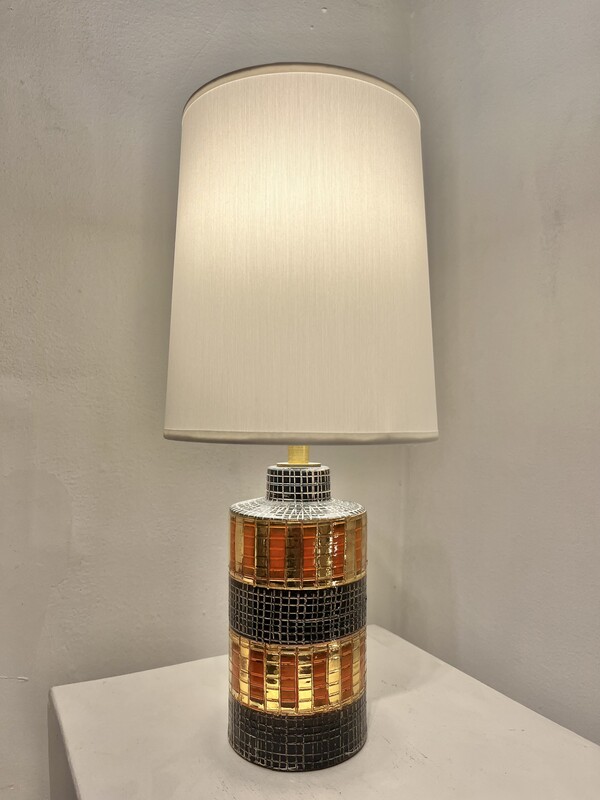 L 524 OB Ceramic lamp by Aldo Londi for Bitossi