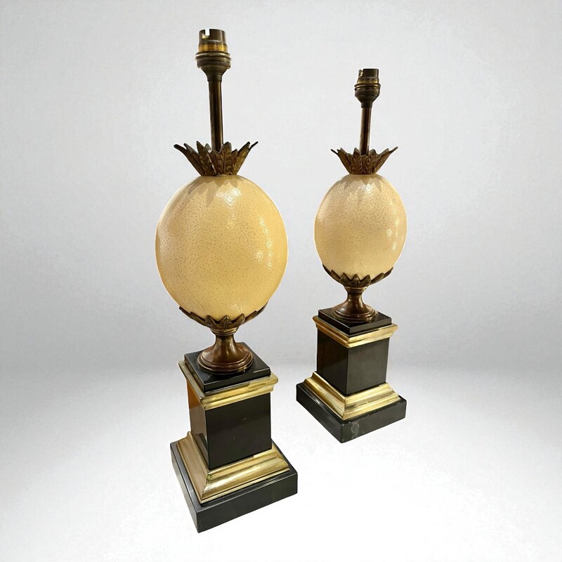 L 525 RD pair of Maison Charles table lamps, 1960’s
