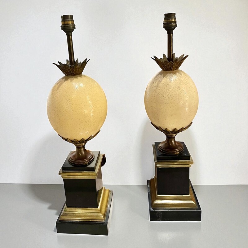 L 525 RD pair of Maison Charles table lamps, 1960’s