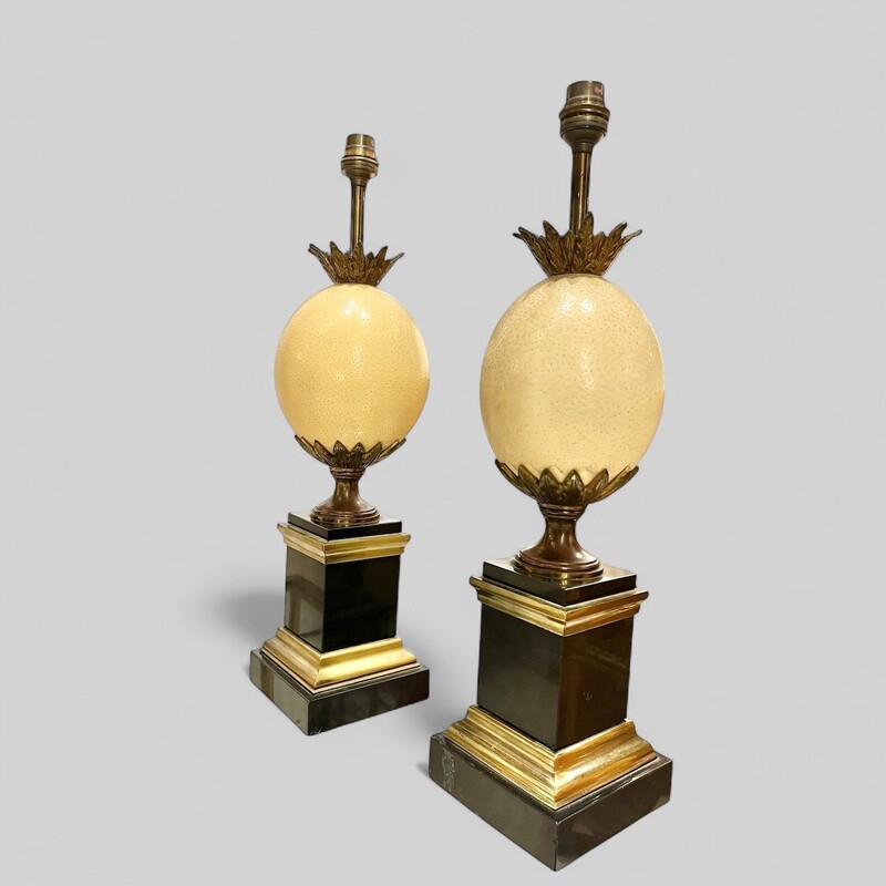 L 525 RD pair of Maison Charles table lamps, 1960’s
