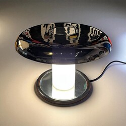 L 526 RD black table lamp, Italy 1970’s