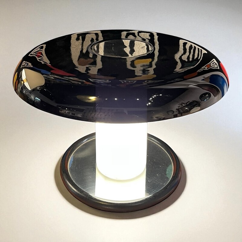 L 526 RD black table lamp, Italy 1970’s