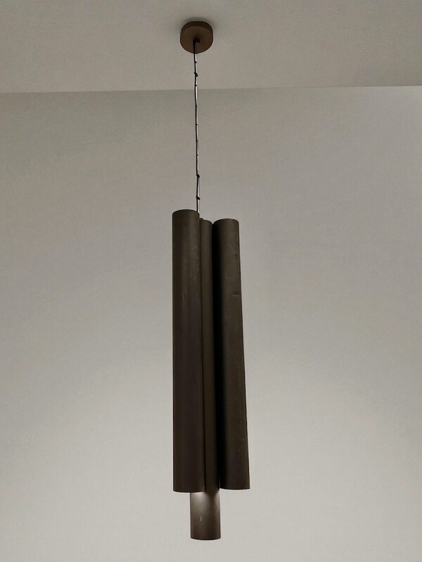 L 539 AV black tubular suspension by Ceccotti , Italy 1980’s