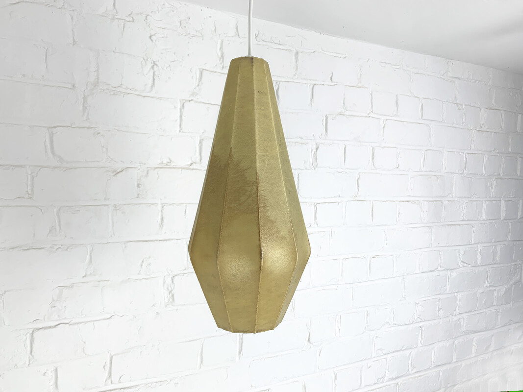 L 540 JB Cocoon pendant, by Friedel Wauer for Goldkant Leuchten 1950s