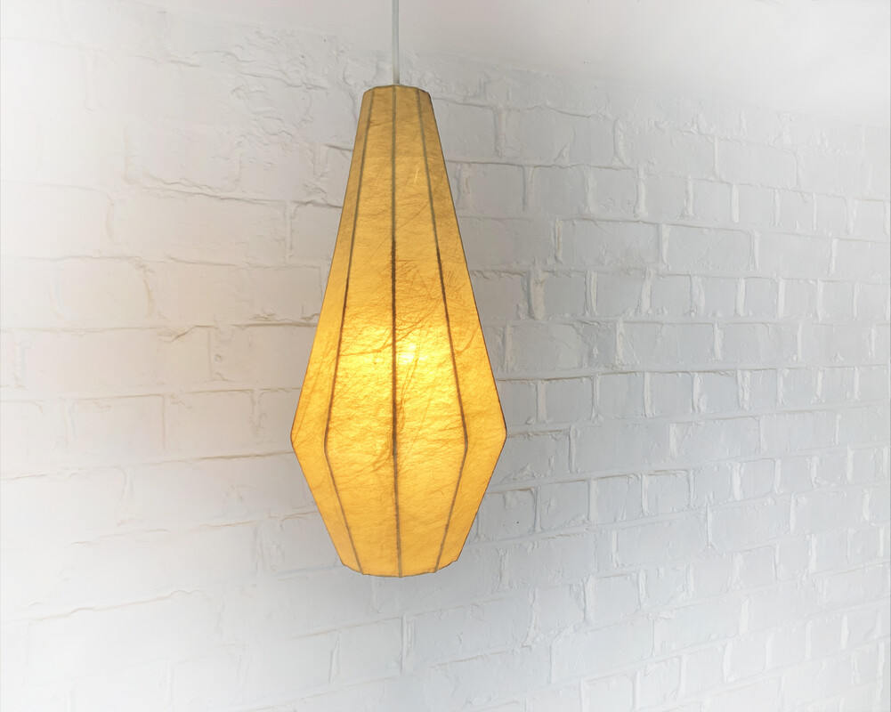 L 540 JB Cocoon pendant, by Friedel Wauer for Goldkant Leuchten 1950s
