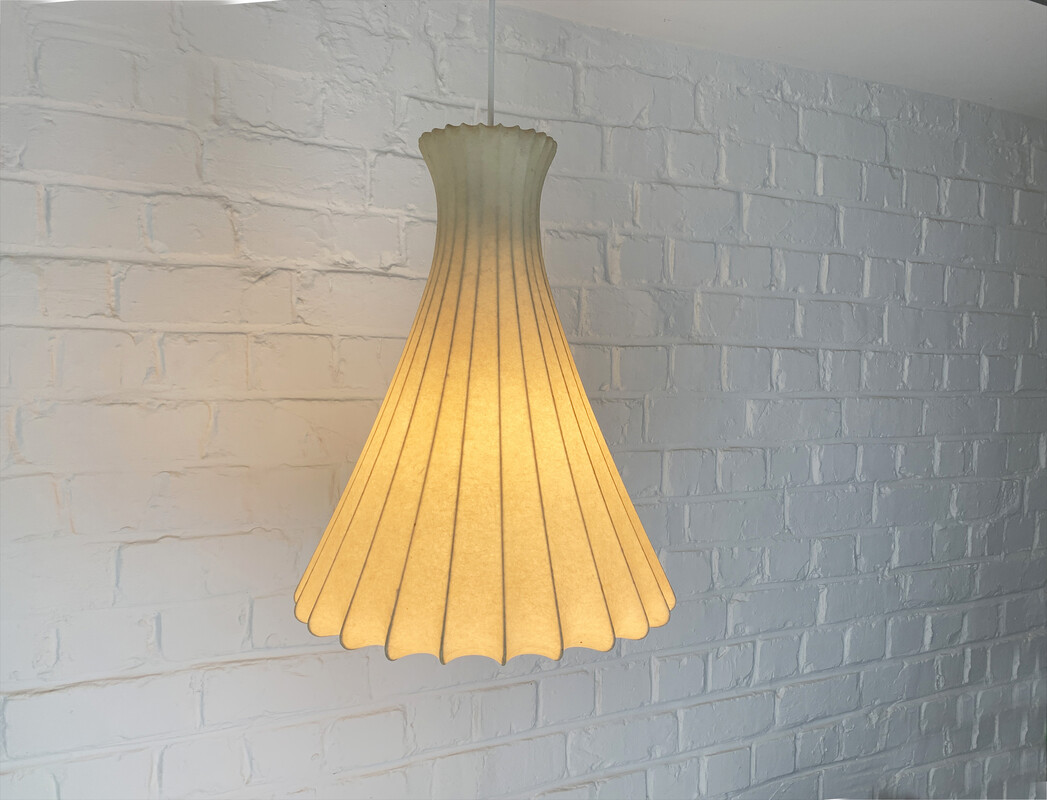 L 541 JB Cocoon pendant by Friedel Wauer for Goldkant Leuchten 1950s