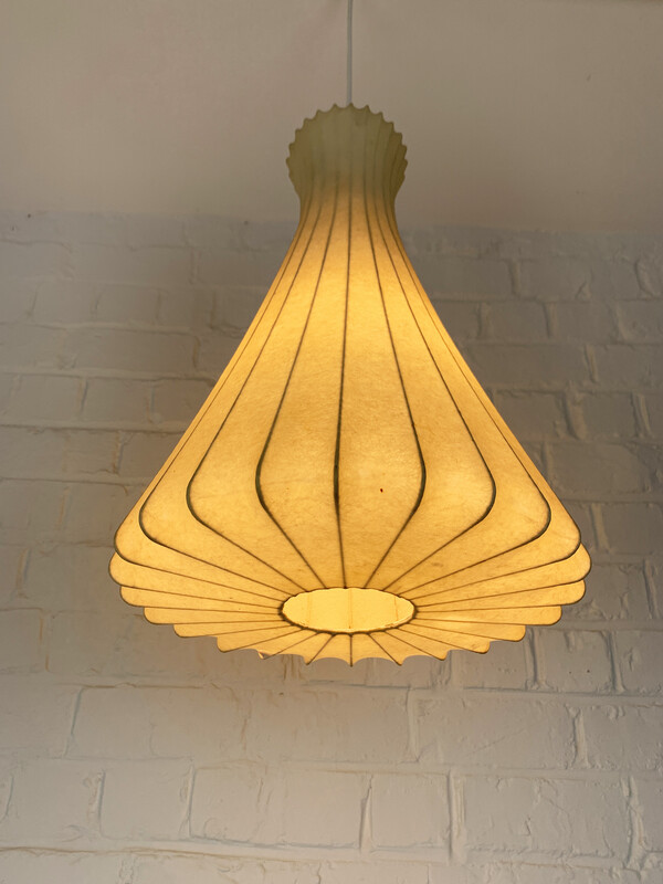 L 541 JB Cocoon pendant by Friedel Wauer for Goldkant Leuchten 1950s