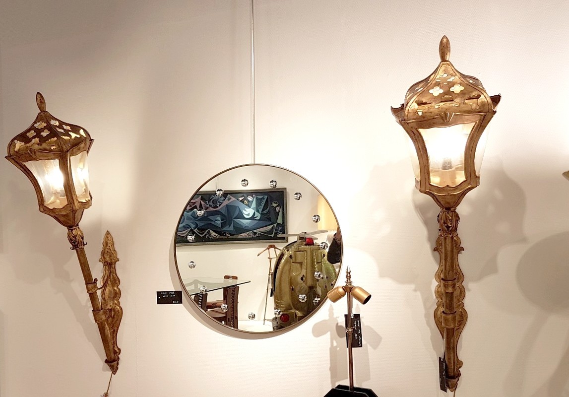 L 567 AG Pair of Venetian-style lanterns. Italy 1960s