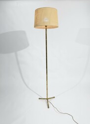 L 568 AG floor lamps by Maison Baguès faux bamboo