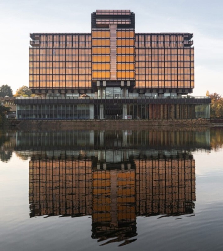 L 570 AG rare historic chandelier from Royal Belge designed by R. staples and P. Dufau 1960,s